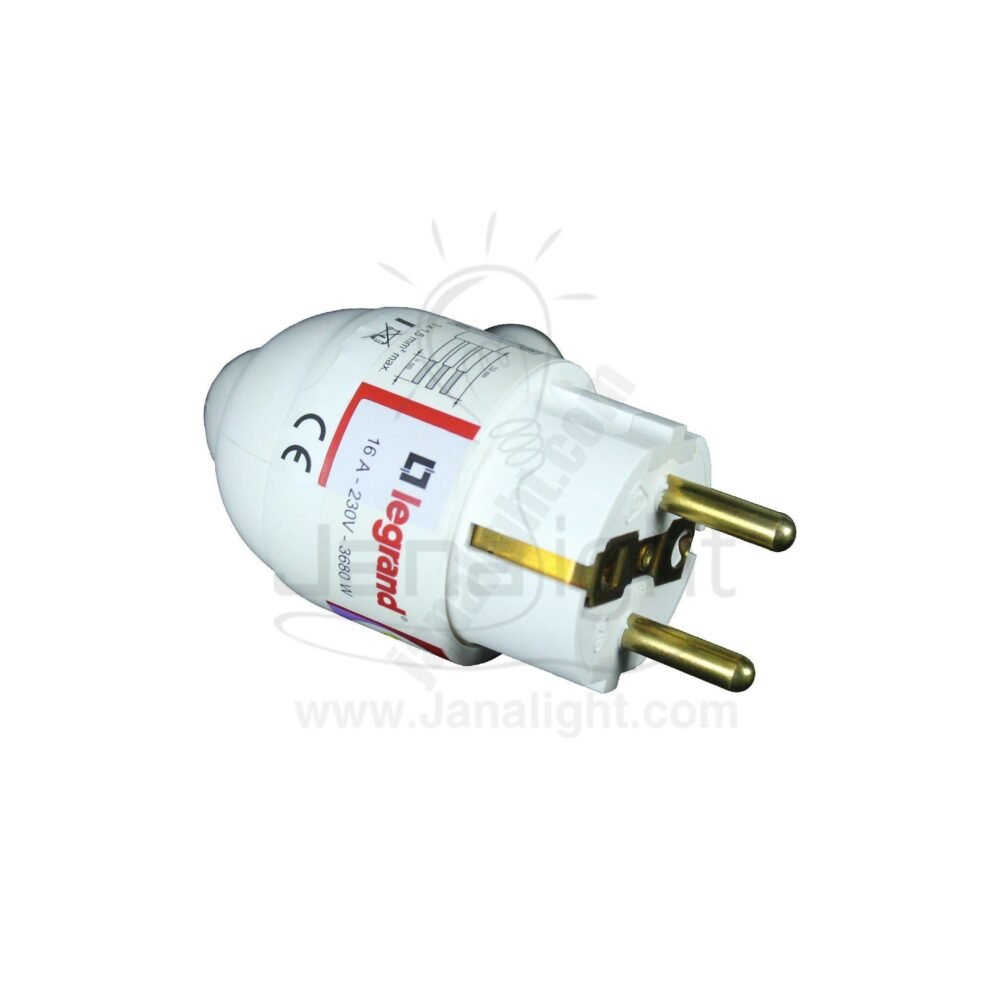 فيشة دكر ليجراند شداد ابيض legrand Electricity power plug