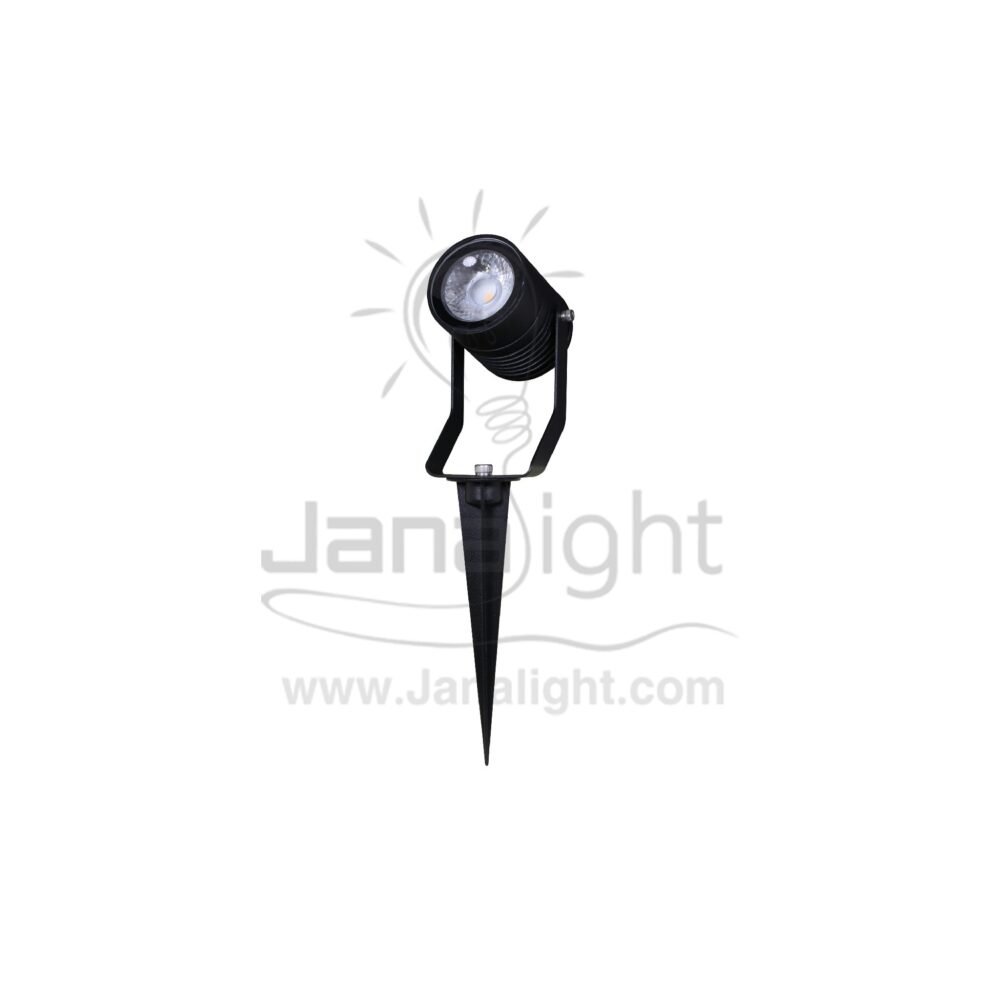 سبوت حربة عدسة 3 وات اسود وورم فيليبس outdoor black spotlight spike for gardens COB 3W