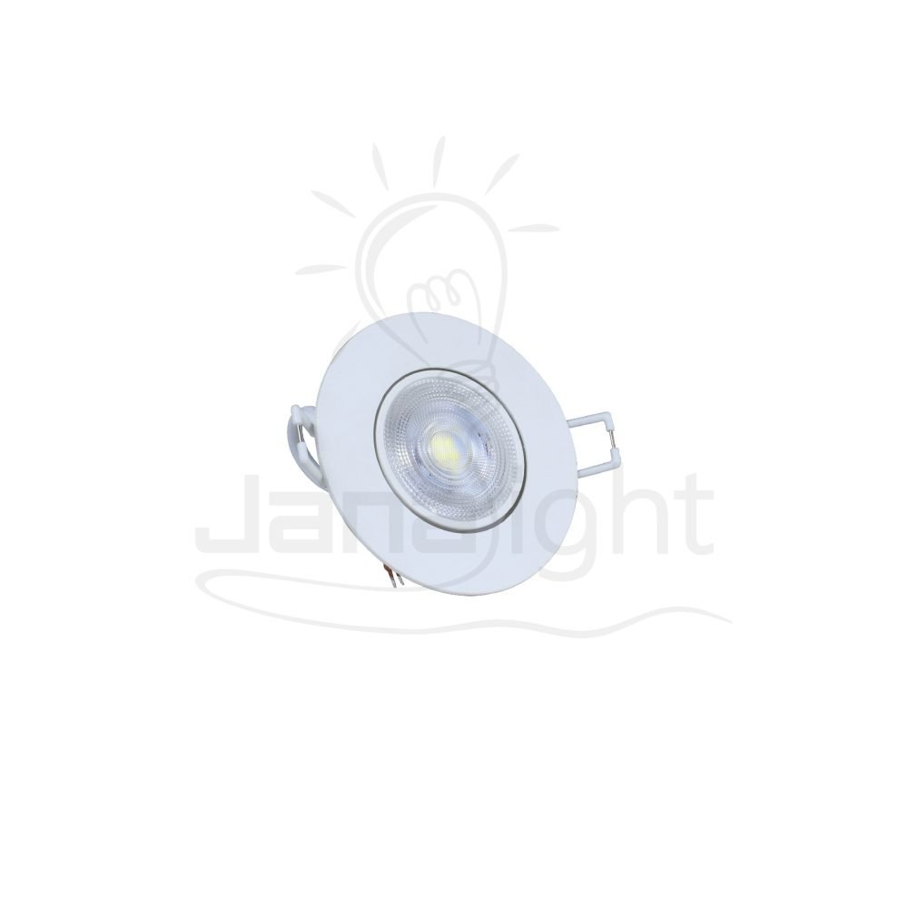 سبوت مدور عدسة متحرك 5.8 وات ابيض انارة ابيض 7 سم فيليبس Recessed spotlight round white 7cm 5.8w Philips