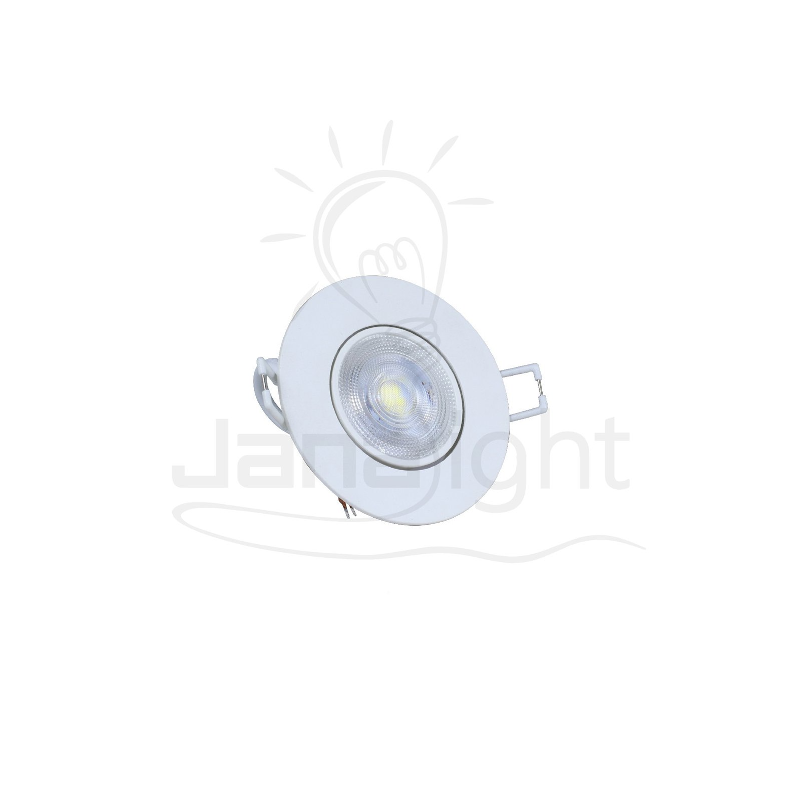 سبوت مدور عدسة متحرك 5.8 وات ابيض انارة ابيض 7 سم فيليبس Recessed spotlight round white 7cm 5.8w Philips