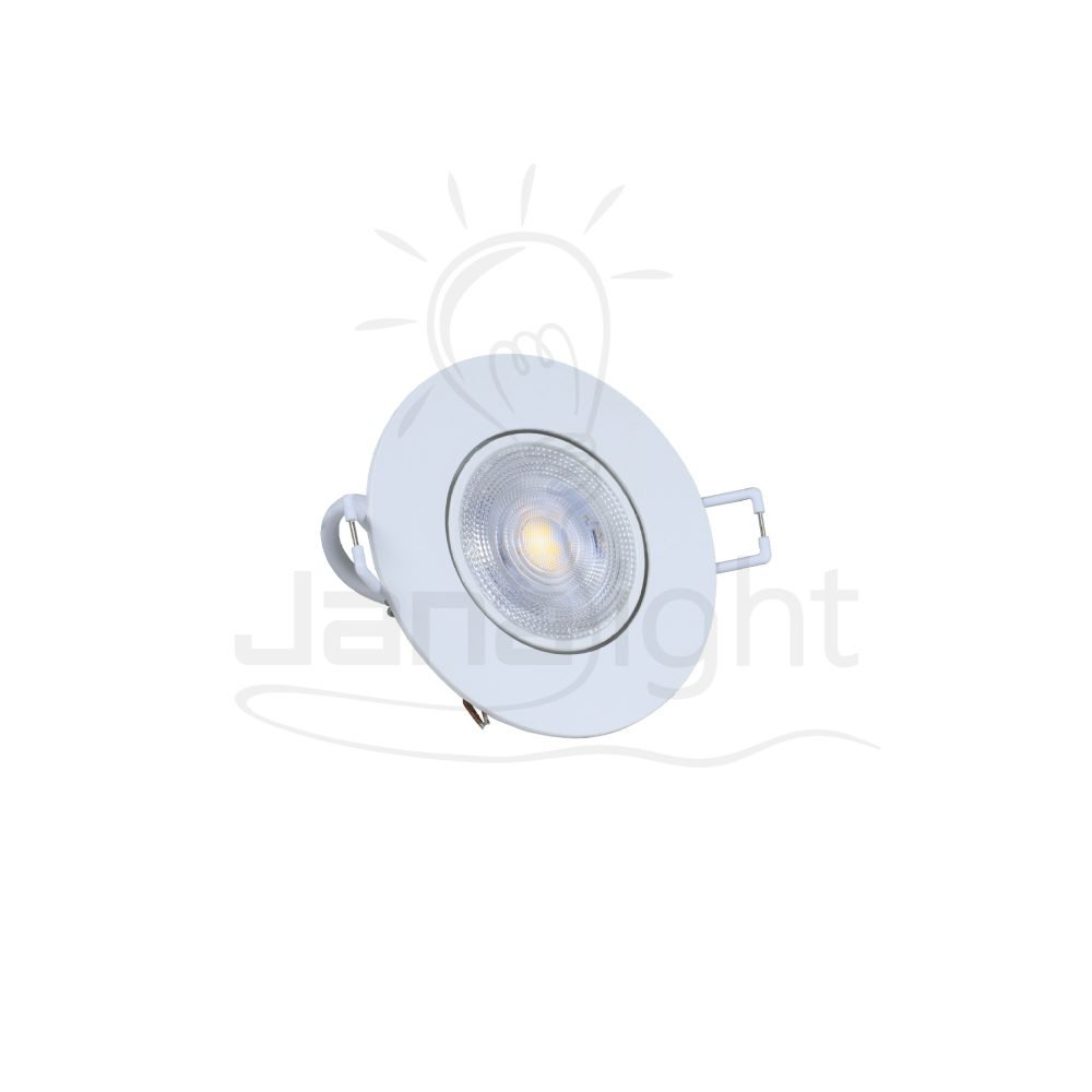 سبوت مدور عدسة متحرك 5.8 وات ابيض انارة وورم 7 سم فيليبس Recessed spotlight round warm 7cm 5.8w Philips
