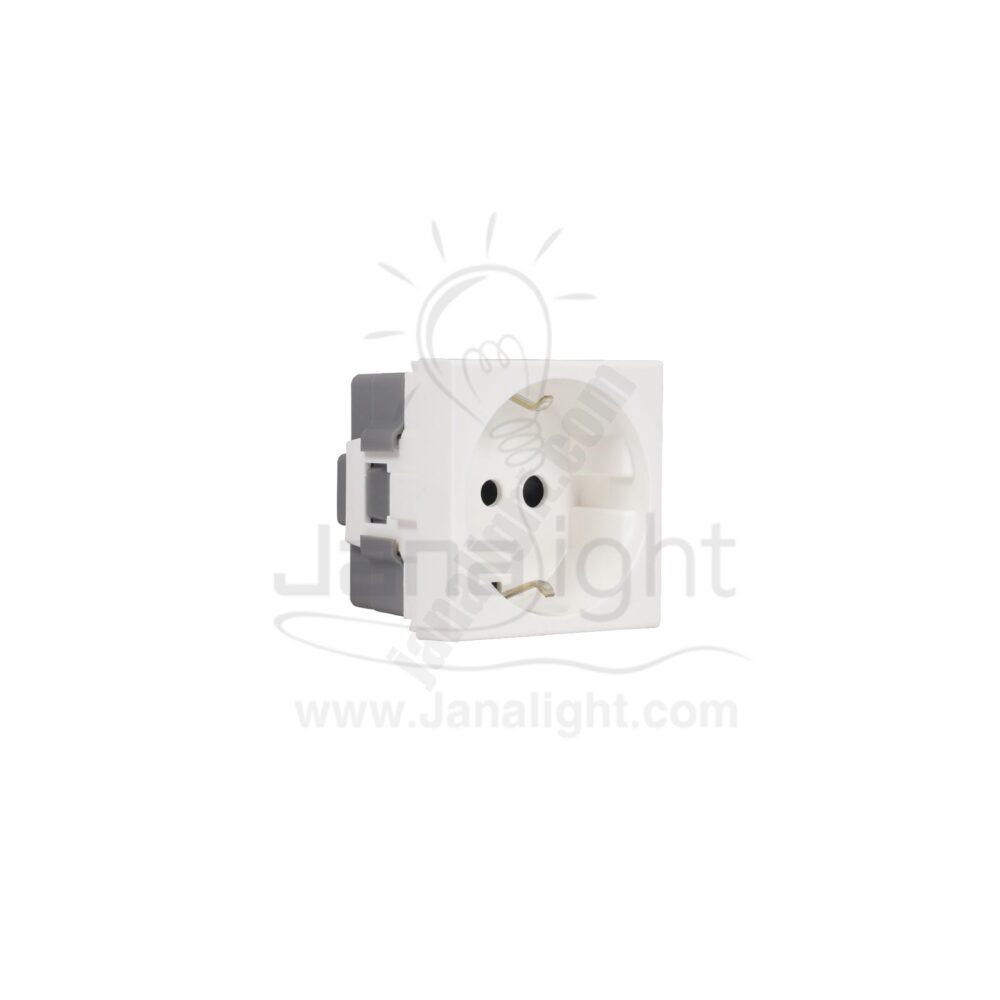 بريزة مجوفة ابيض فورما ماكس BE4140 W White earth socket 16A forma max