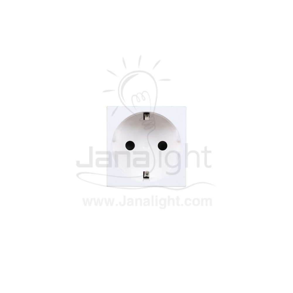 بريزة مجوفة كلاسيا ابيض RW4141 White german socket classia RW4141