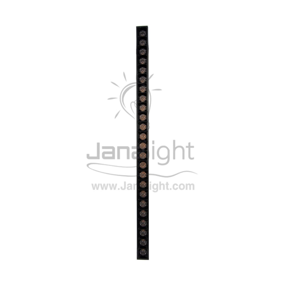 كشاف مجناتك اسود مستطيل 24 عدسة شادو 24 وات 43.8 سم وورم جنى لايت Rectangular magnetic light black body color warm 24W 24 lens
