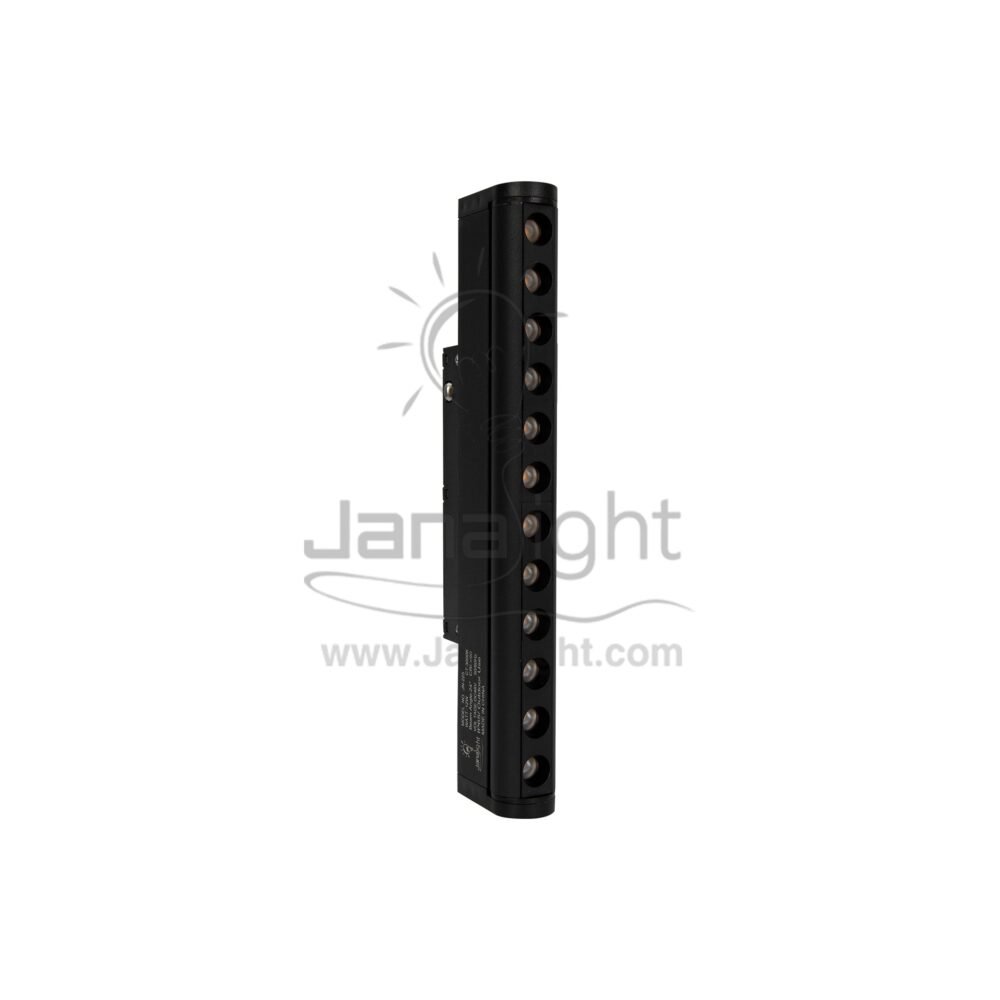 كشاف مجناتك اسود مستطيل متحرك بكرة ناعم 12 عدسة 12 وات 21.4 سم V-DC48 وورم JN-225 جني لايت black magnetic track moving rectangular 12 lens 12 watt warm