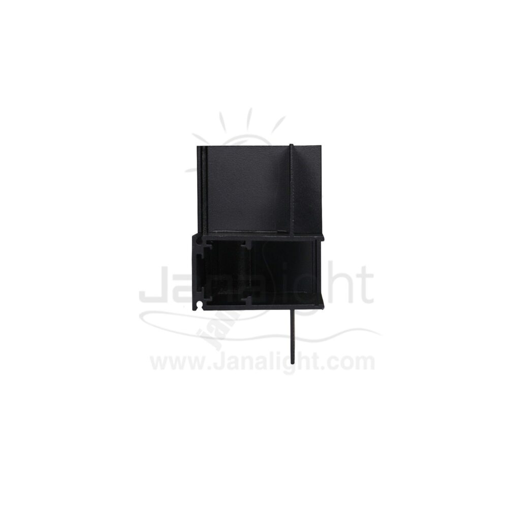 وصلة عود مجناتك لد زاوية افقي داخل بشفة مخفيةاسود GN 723 جنى لايت Magnetic track light GN-723