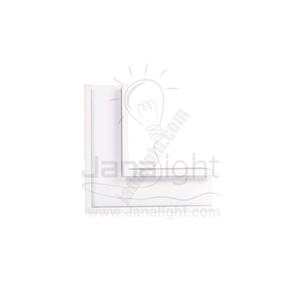 وصلة عود مجناتك لد زاوية افقي لطش ابيض GN 725 جنى لايت Magnetic track light Internal GN-725
