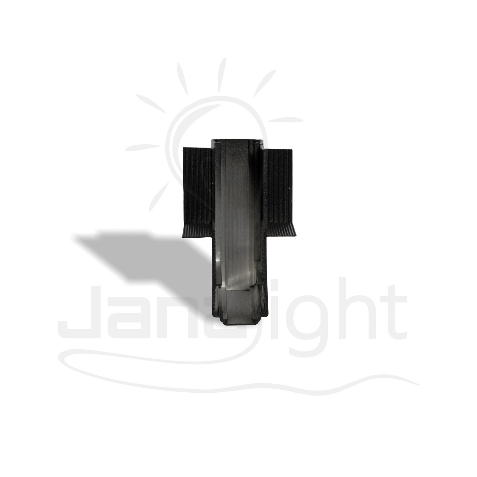 وصلة عود مجناتك لد زاوية راسي داخل بشفة اسود GN530K جنى لايت Magnetic LED Track Connector Vertical Angle Internal with Flange Black GN743K Jana Light