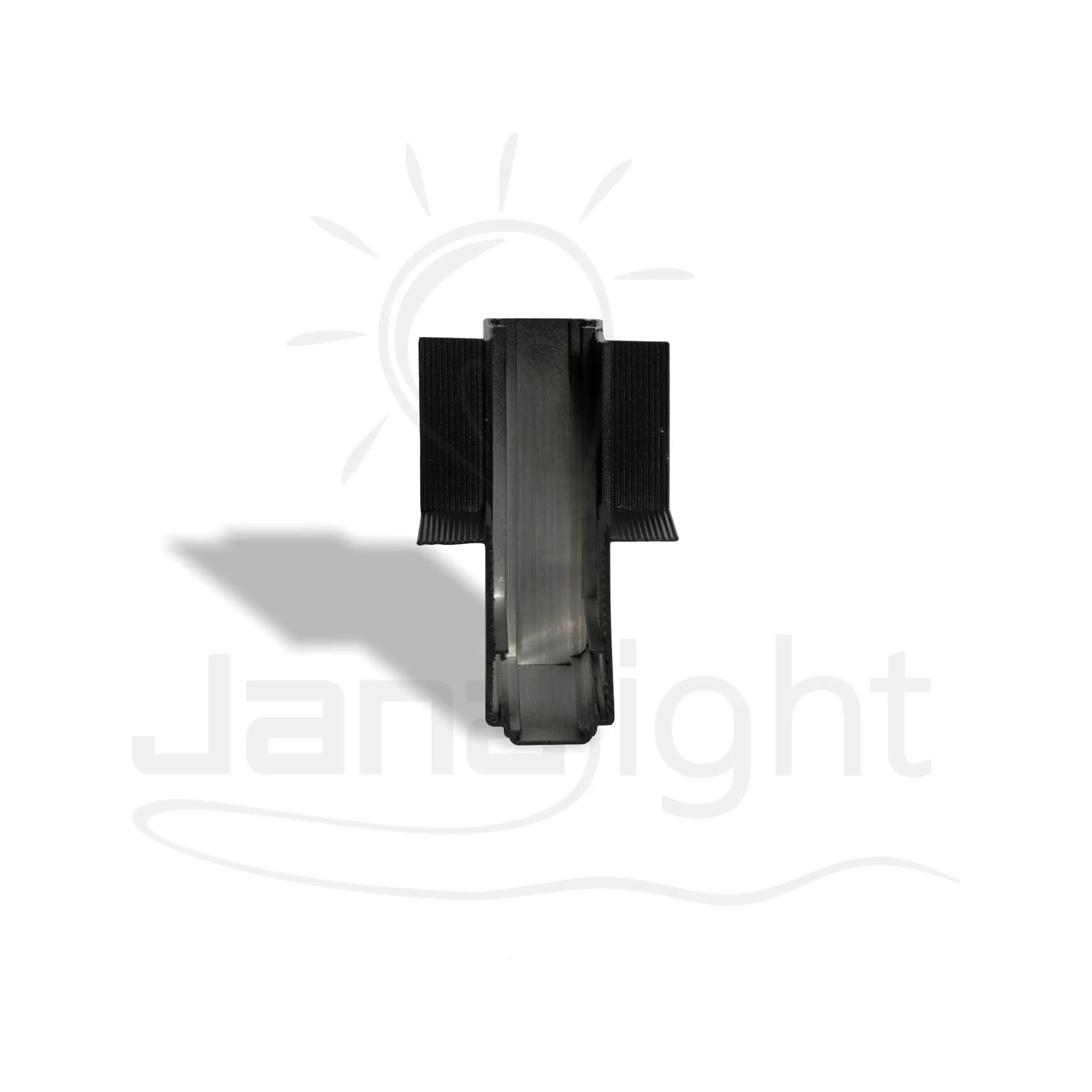 وصلة عود مجناتك لد زاوية راسي داخل بشفة اسود GN530K جنى لايت Magnetic LED Track Connector Vertical Angle Internal with Flange Black GN743K Jana Light