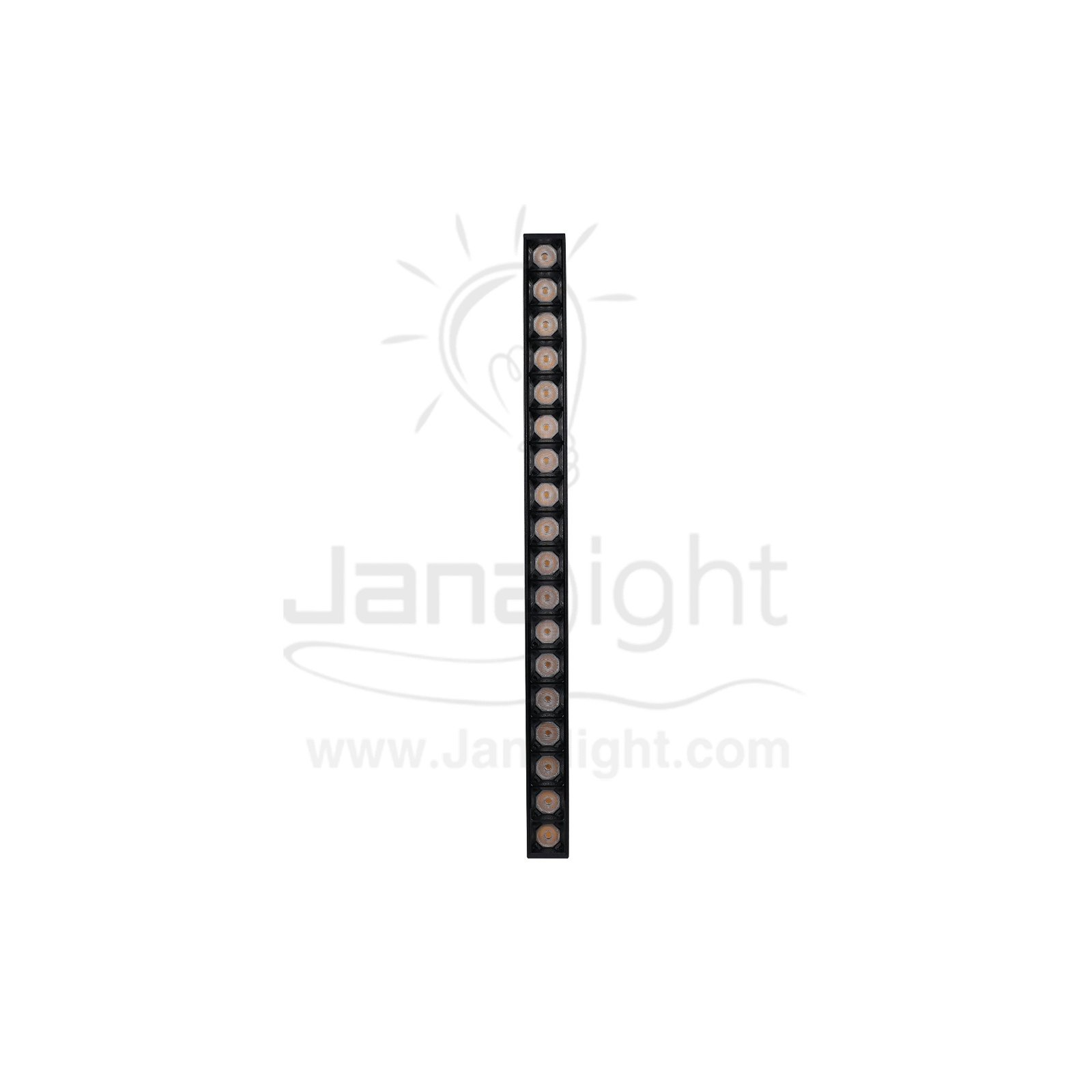 كشاف مجناتك اسود بروفايل مستطيل 18عدسة 18 وات 33سم وورم JN-Y5-20GS-18 جنى لايت Magnetic track light 18 lens 18w warm black