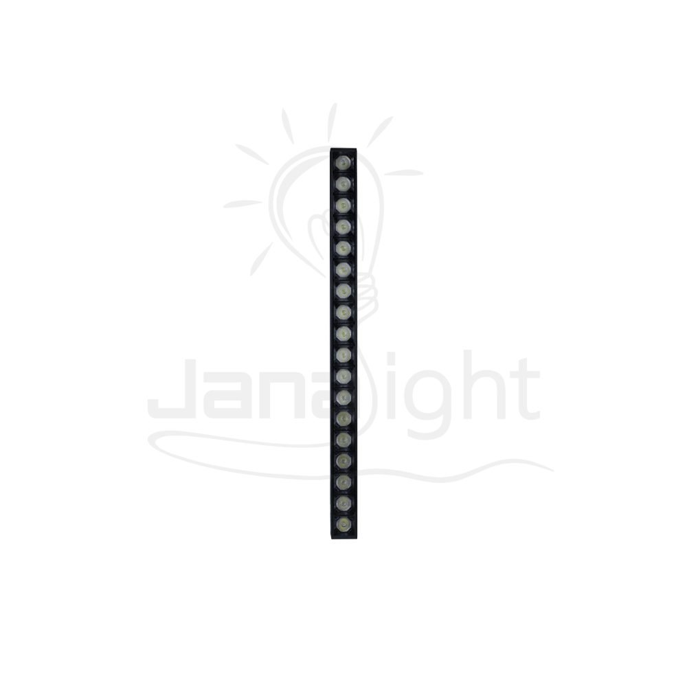 كشاف مجناتك اسود بروفايل مستطيل 18 عدسة 18 وات 33 سم ابيض جنى لايت Rectangular magnetic light black body color white 18W 33cm