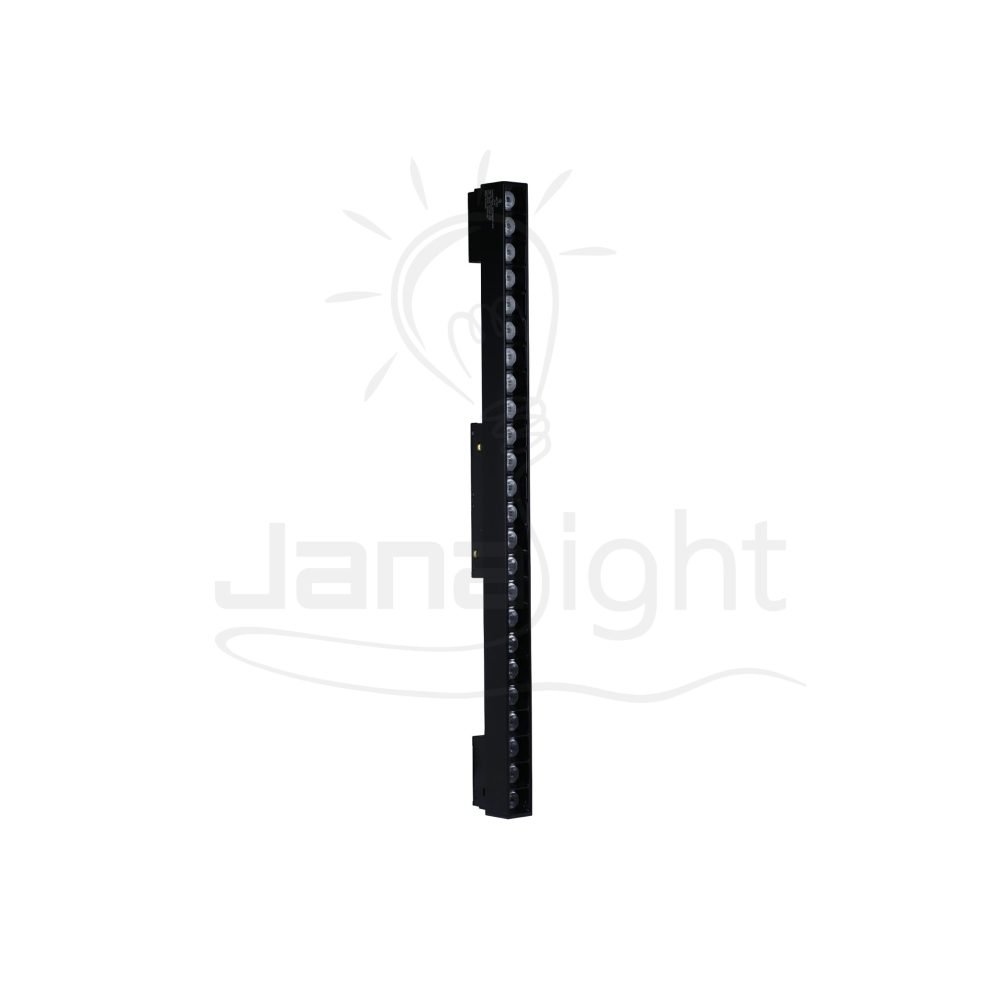 كشاف مجناتك اسود بروفايل مستطيل 24 عدسة 24 وات 43.5 سم ابيض جنى لايت Rectangular magnetic light black body color white 24W 24 lens