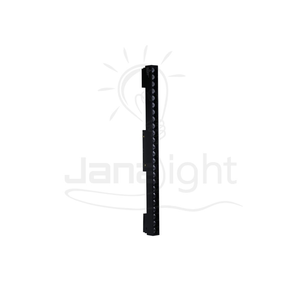 كشاف مجناتك اسود بروفايل مستطيل 24 عدسة 24 وات 43.5 سم كول جنى لايت Rectangular magnetic light black body color cool 24W 24 lens