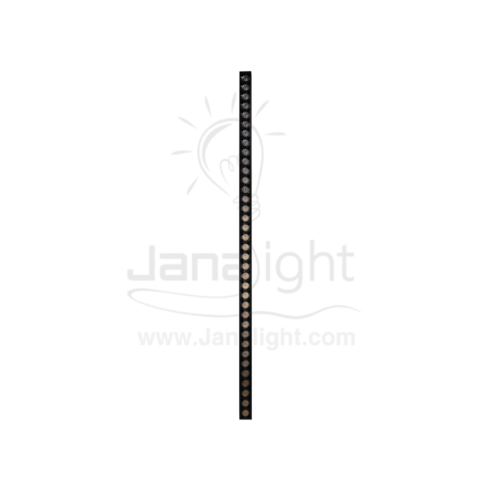كشاف مجناتك اسود بروفايل مستطيل 36 عدسة 36 وات 65 سم ابيض جنى لايت Rectangular magnetic light black body color white 36W 65cm