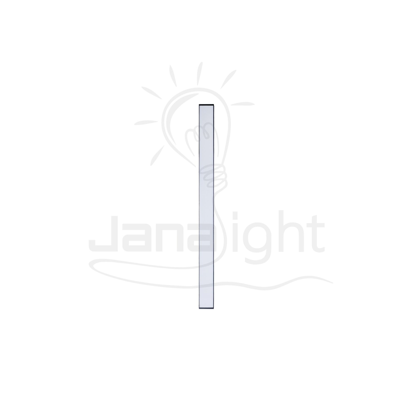 كشاف مجناتك اسود بروفايل مستطيل مسنفر 12 وات 30 سم وورم جنى لايت Rectangular magnetic light black body color warm frosted cover 12W