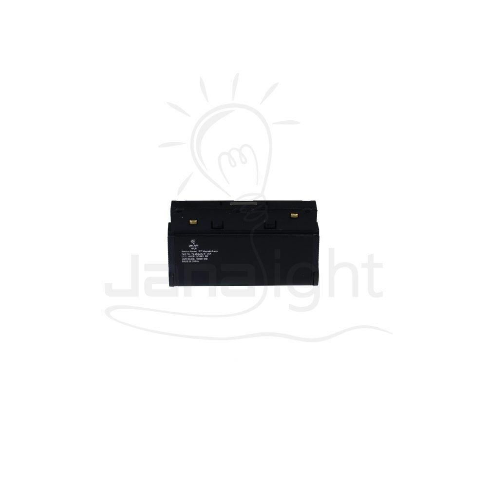 كشاف مجناتك اسود تراك مستطيل متحرك 6 عدسة 6 وات 11.5 سم وورم جنى لايت Rectangular magnetic light black body color warm 6W 6 lens