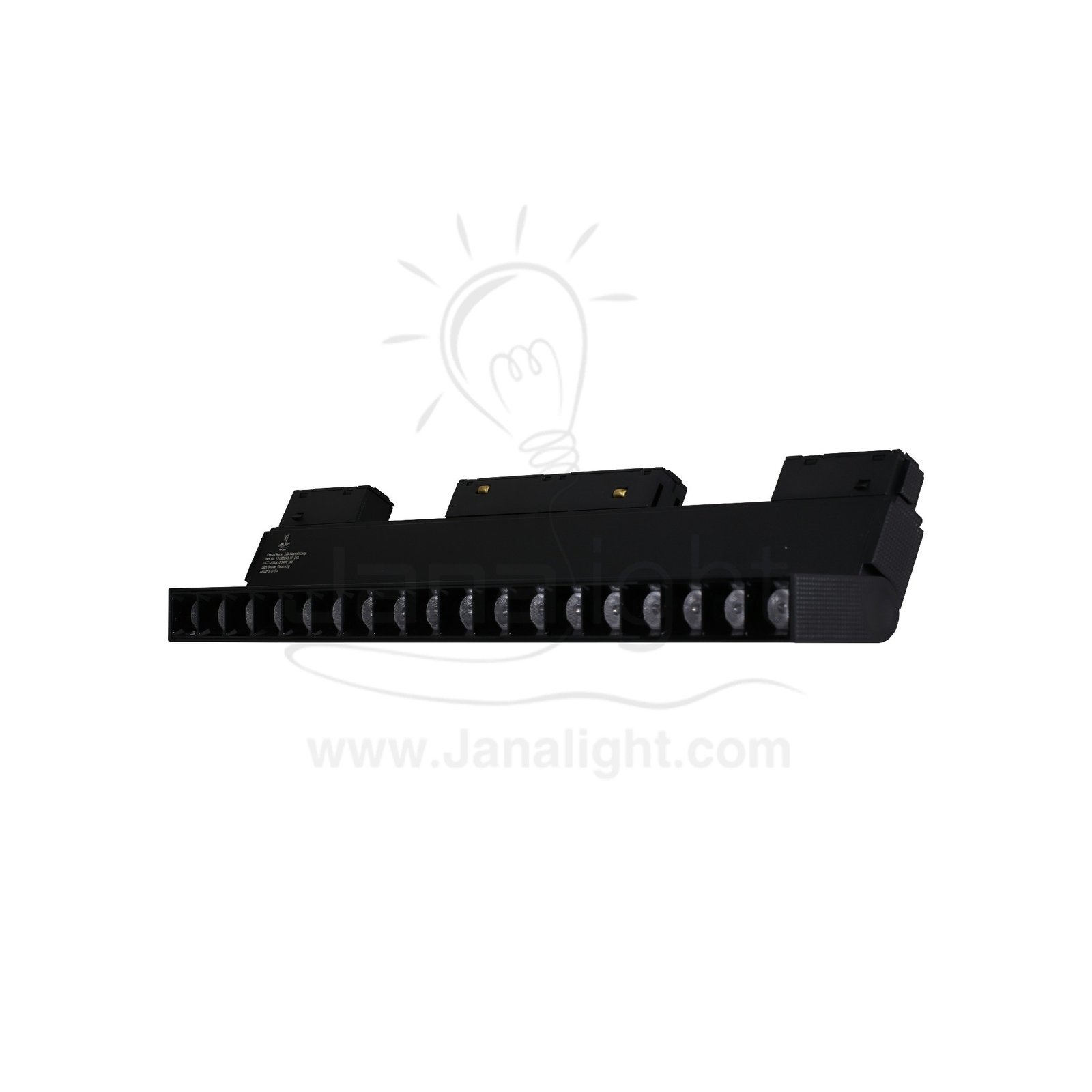 كشاف مجناتك اسود تراك مستطيل متحرك 18عدسة 18 وات 33سم وورم JN-Y2-20ZDXC-18 جنى لايت Magnetic track light movable 18 lens 18w warm black 16511037(1)