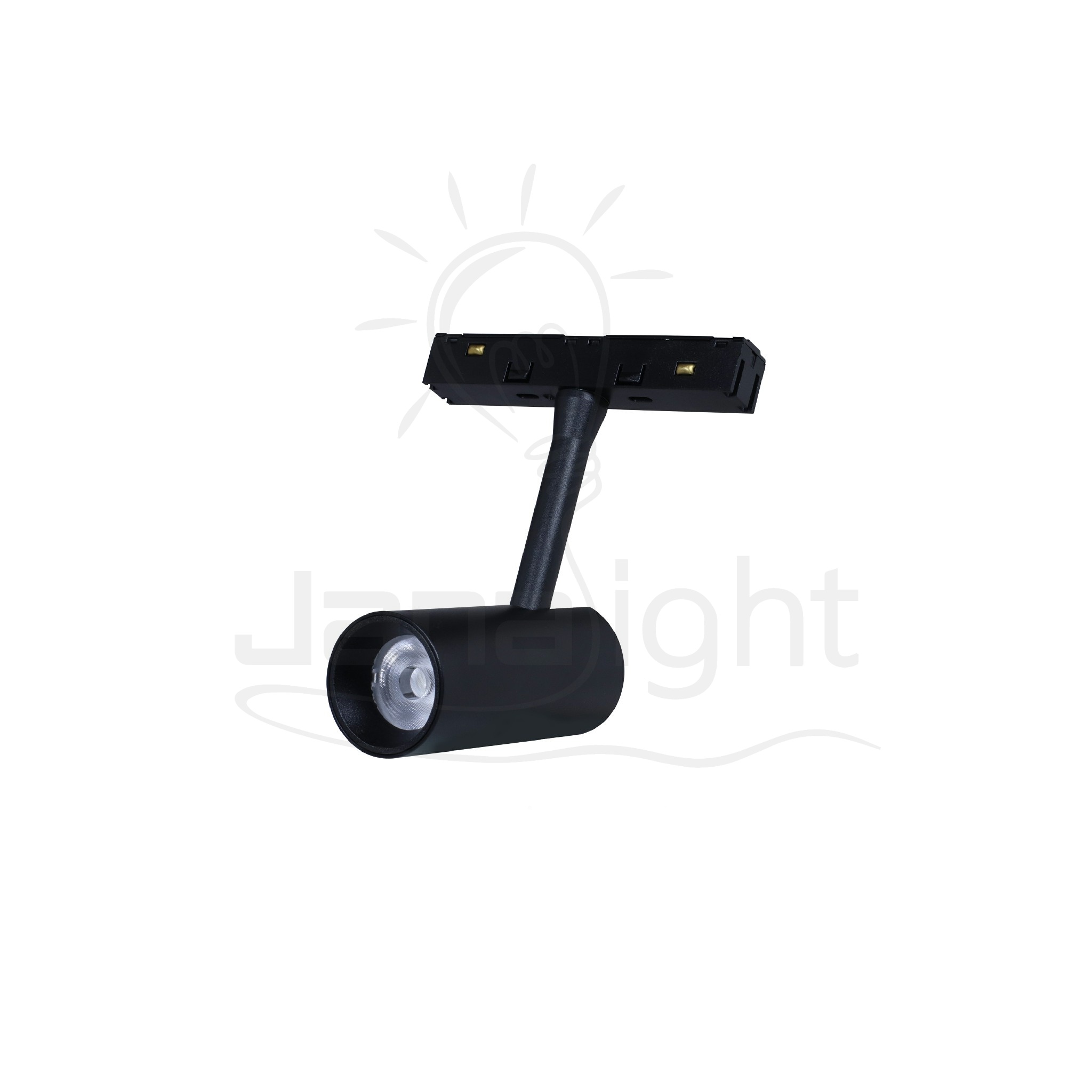 كشاف مجناتك اسود تراك اسطواني 7 وات 48VDC ابيض جنى لايت Cylinder track magnetic light black body color white 7W