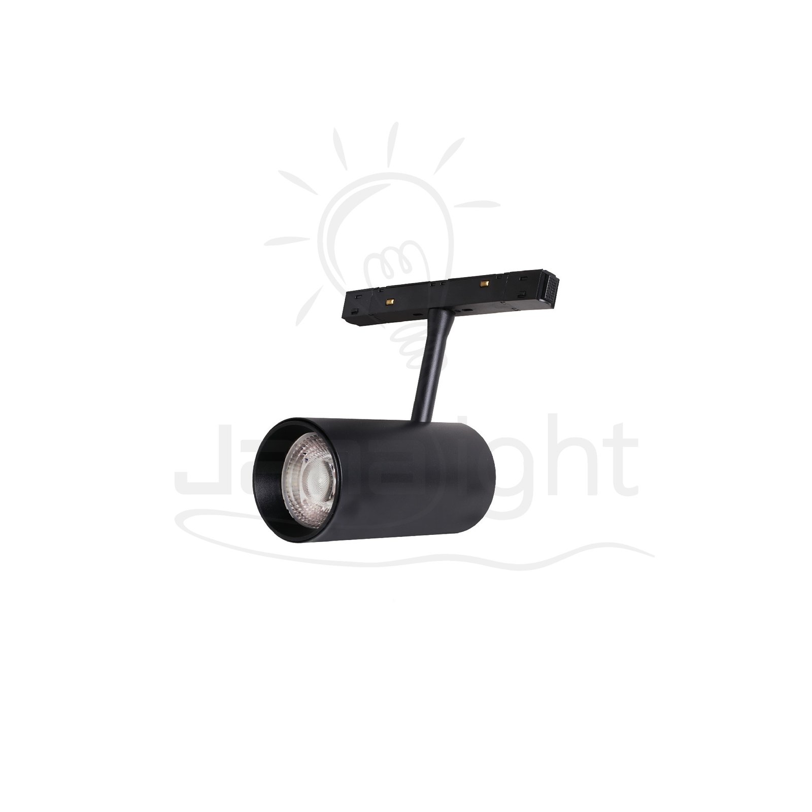 كشاف مجناتك اسود تراك اسطواني 25وات V-DC48 ابيض JN-Y5-GD66/130 جنى لايت cylindrical tiltable magnetic light black body color white 25W