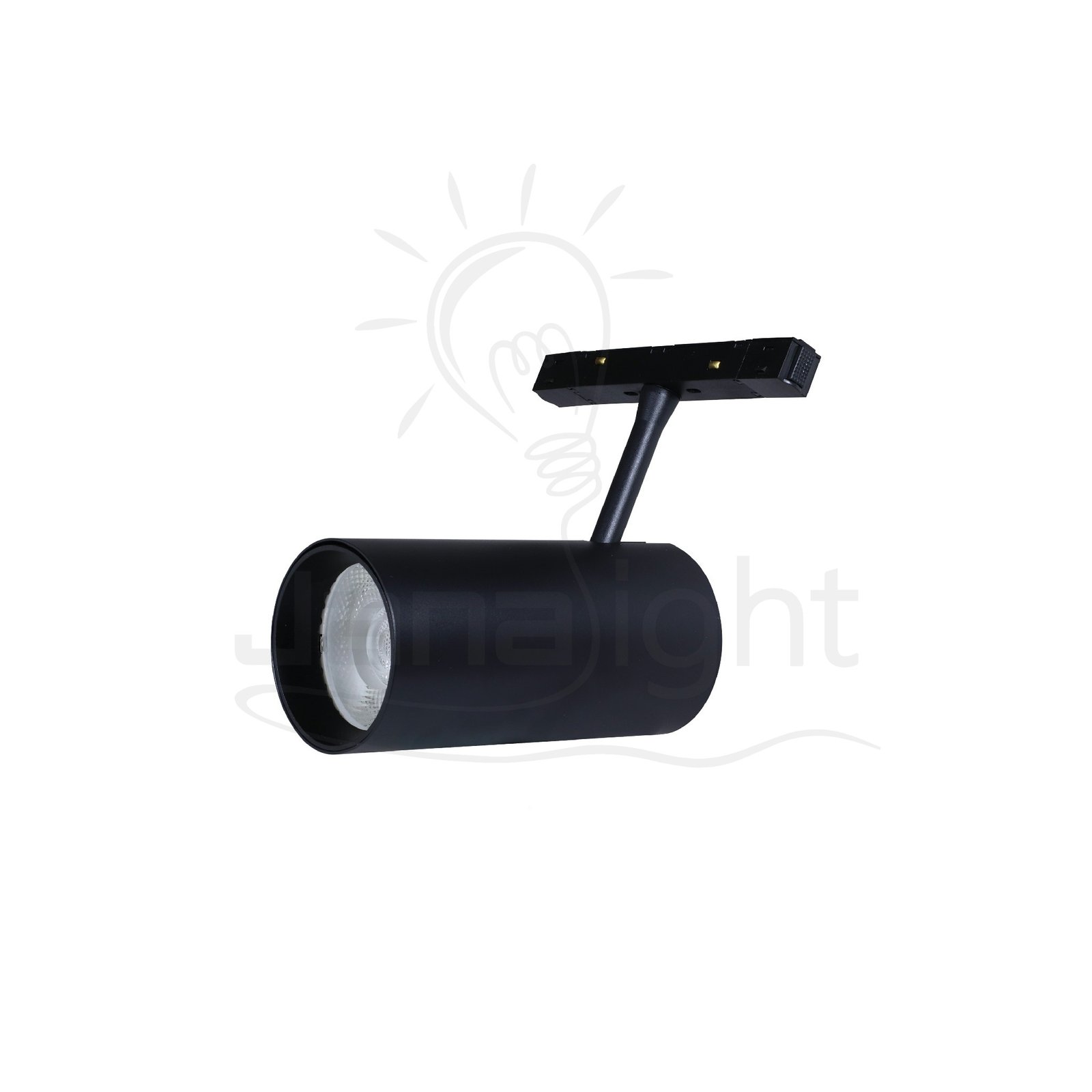 كشاف مجناتك اسود تراك اسطواني 30 وات 48VDC ابيض جنى لايت Cylinder track magnetic light black body color white 30W