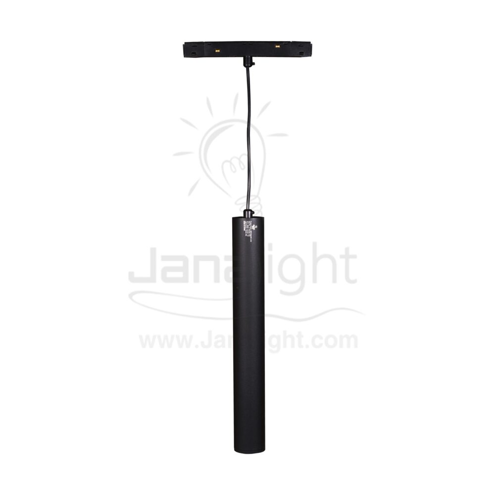 كشاف مجناتك اسود دلاية سلندر 30سم 7وات V-DC48 ابيض JN-Y1-40CD30 جنى لايت Magnetic light pendant cylinder 7w 30cm white black 16511073(1)