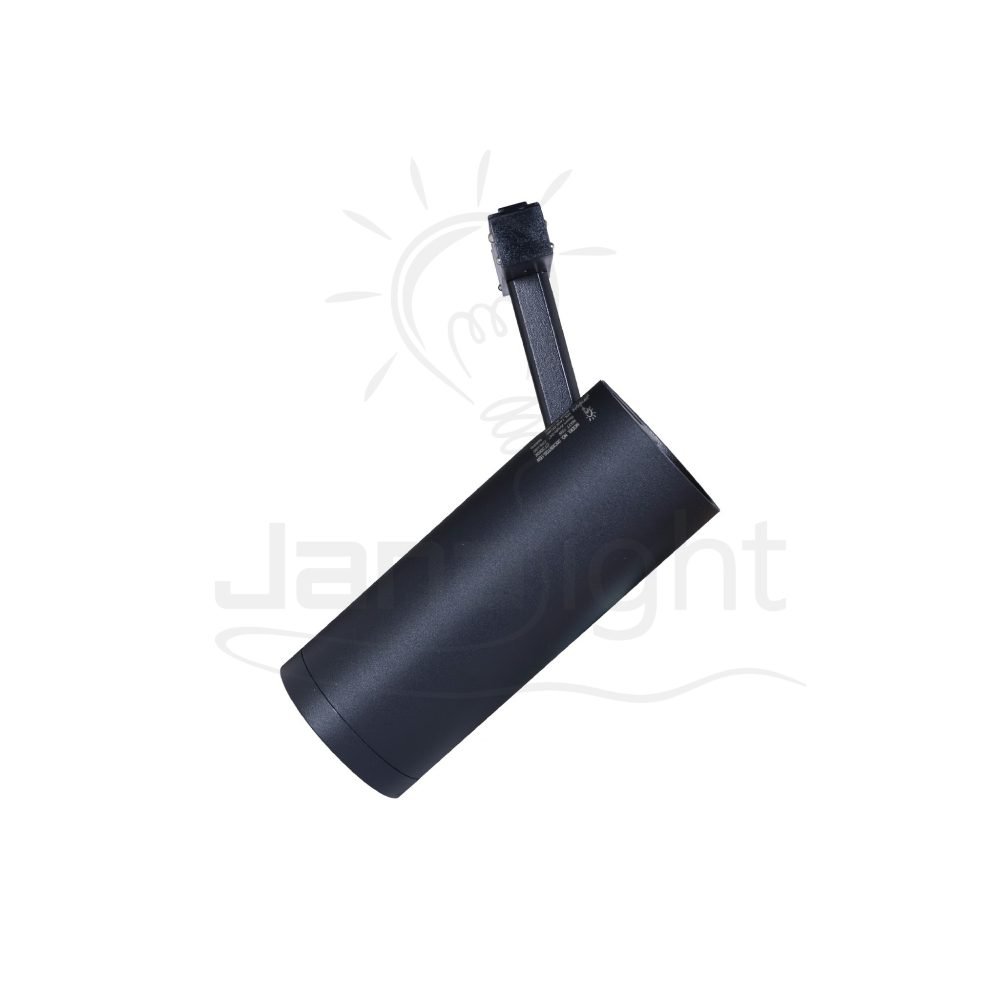 كشاف مجناتك اسود تراك اسطواني شادو 15 وات 48VDC وورم جنى لايت Cylinder track magnetic light black body color warm 15W