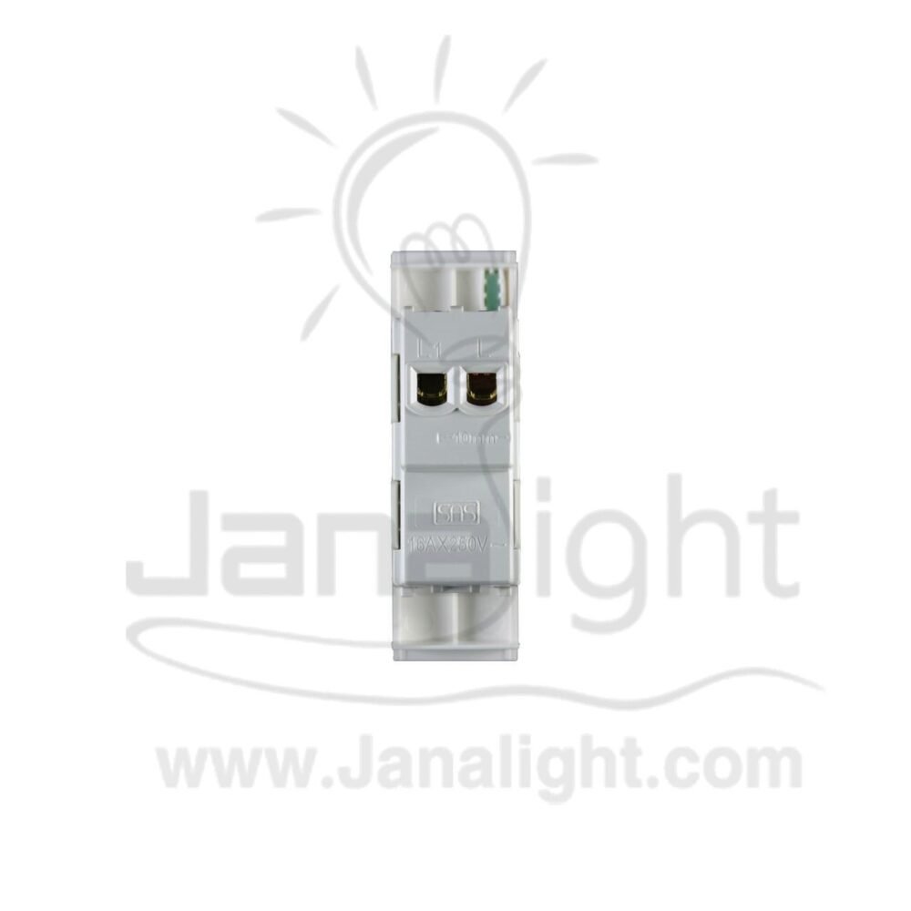 زر جرس مفرد برسمة 16Aابيض 22مم نوفو nuovo bell switch with led white