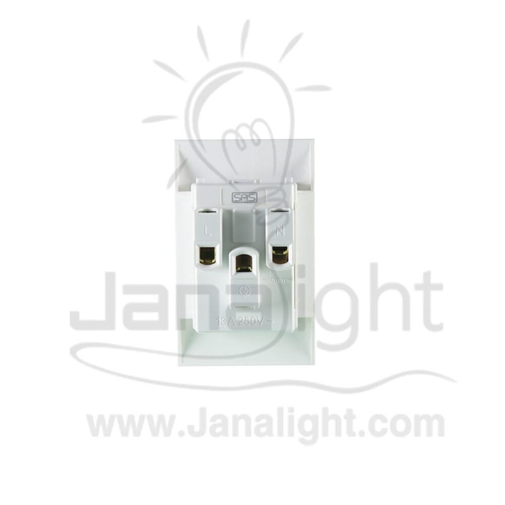 بريزة انكليزي 13 A ابيض 44مم نوفو nuovo white mk socket