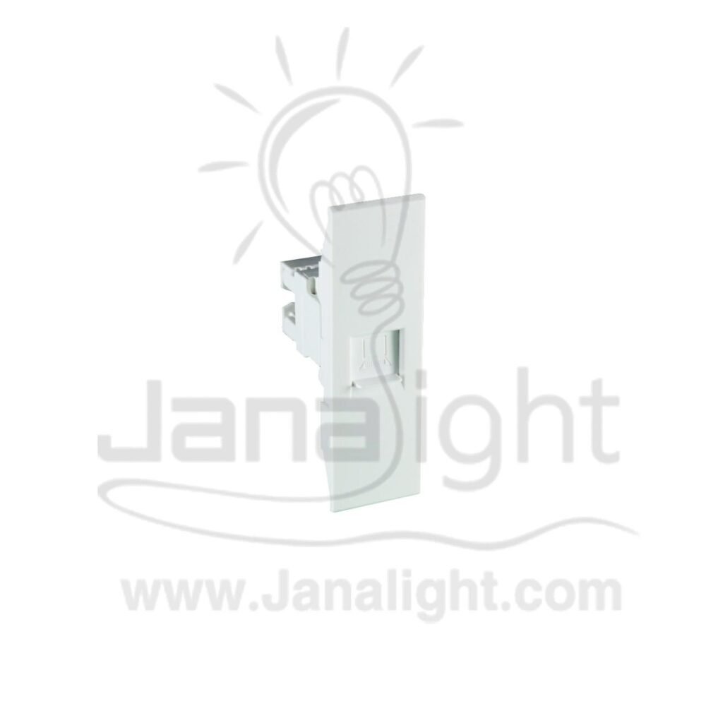 بريزة نت CAT6 ابيض 22مم نوفو White Internet socket CAT6 sas Nuovo