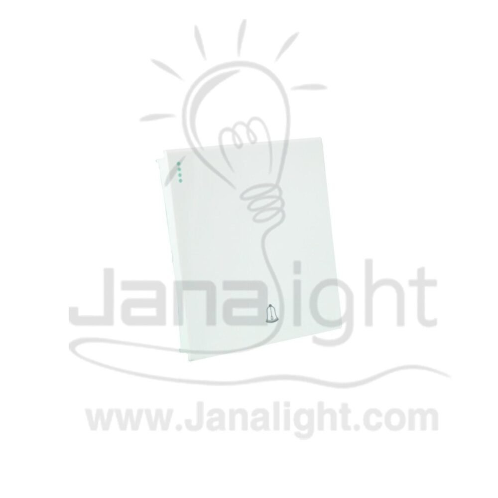 زر جرس برسمة 16A ابيض 66مم نوفو White Panel doorbell switch sas Nuovo