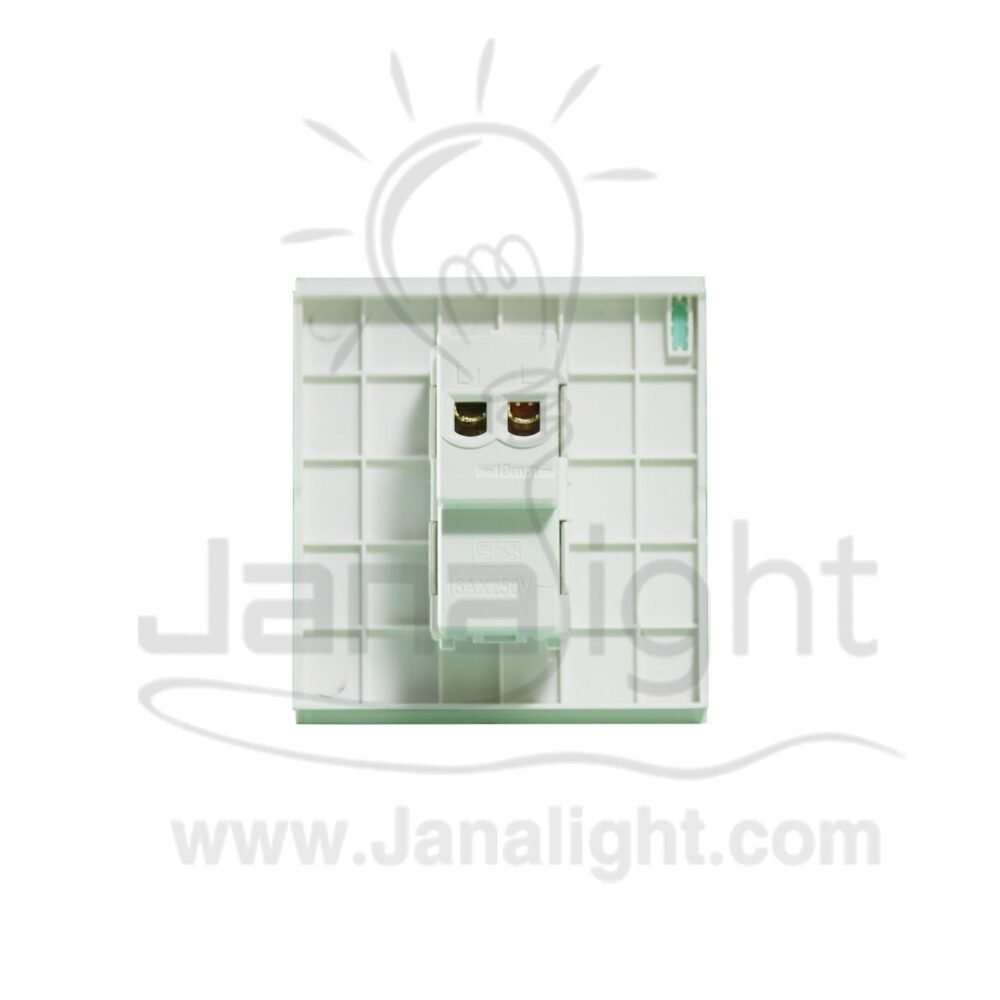 زر جرس برسمة 16A ابيض 66مم نوفو White Panel doorbell switch sas Nuovo