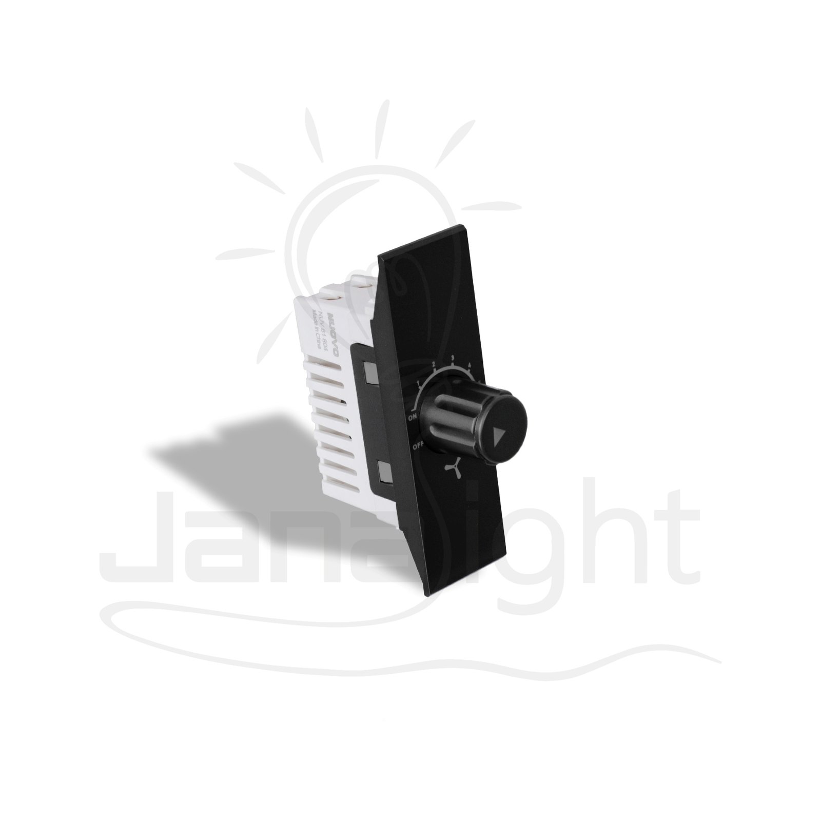 دايمر مروحة اسود مط نوفو 22مم black fan dimmer sas nuovo