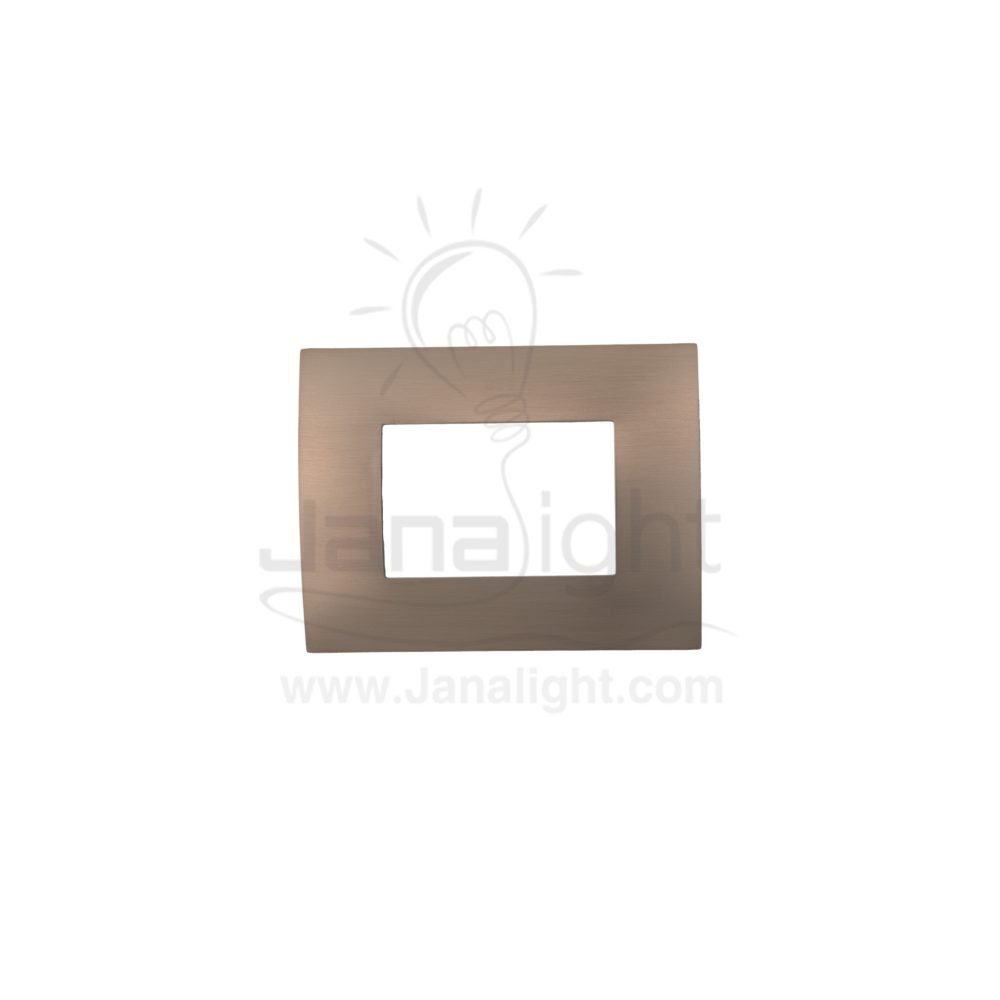 وش 3 فتحة ستيل ABB 0319 ABB 3 gang screwless steel colour wall plate cover switch