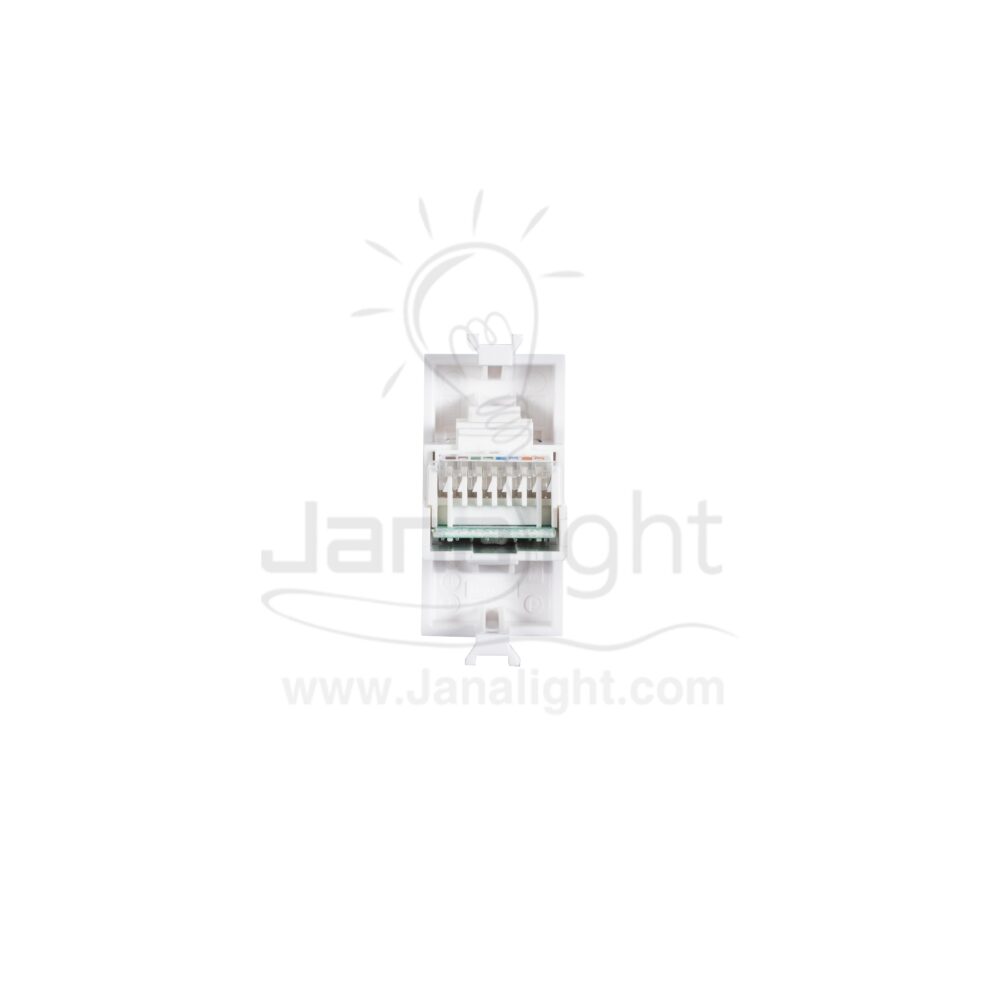 بريزة تليفون ابيض ABB 1121 ABB white telephone socket CAT3