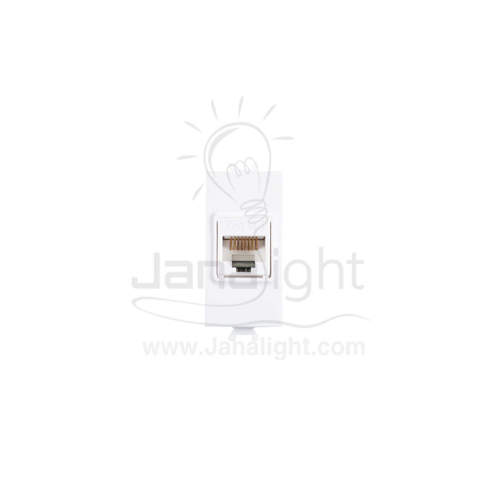 بريزة نت كات 5 ابيض ABB 1124 ABB white internet socket CAT5