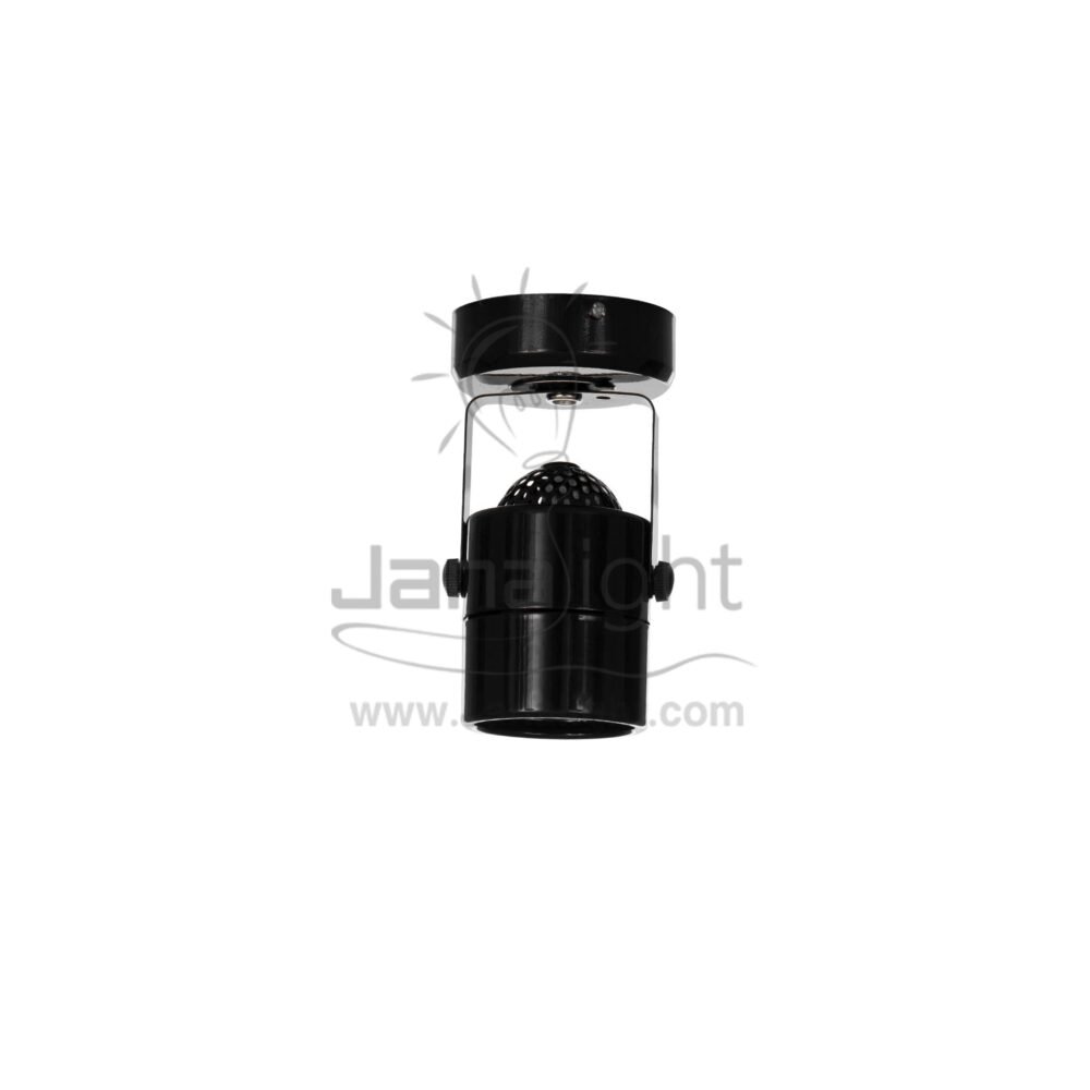 فريم سبوت سلندر فارغ شوكة مدور اسود Cylinder spotlight frame black