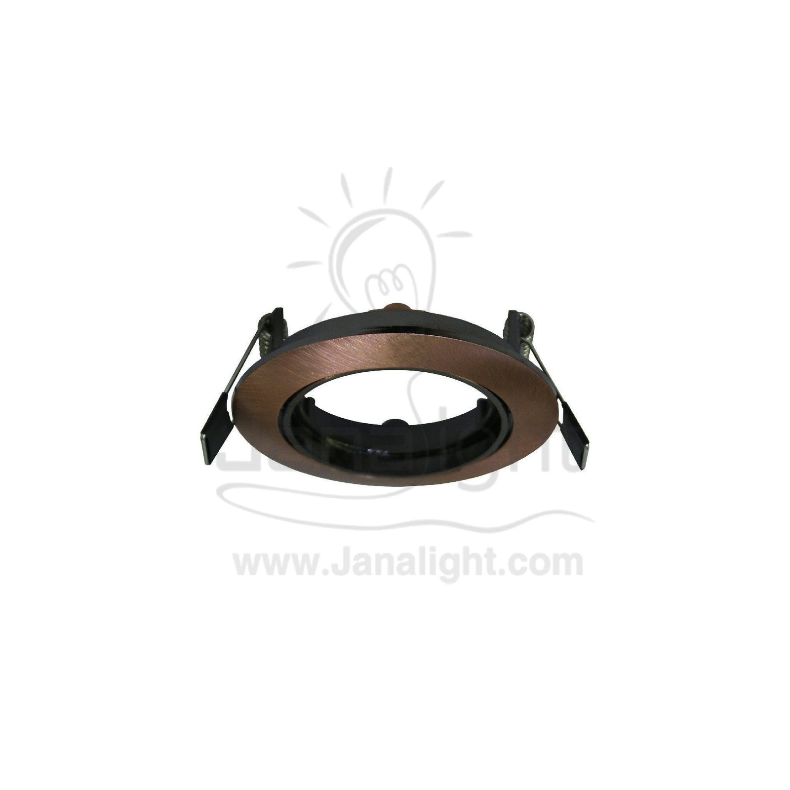 سبوت متحرك 7.5 سم مدور نحاسي pivoting copper round frame spotlight