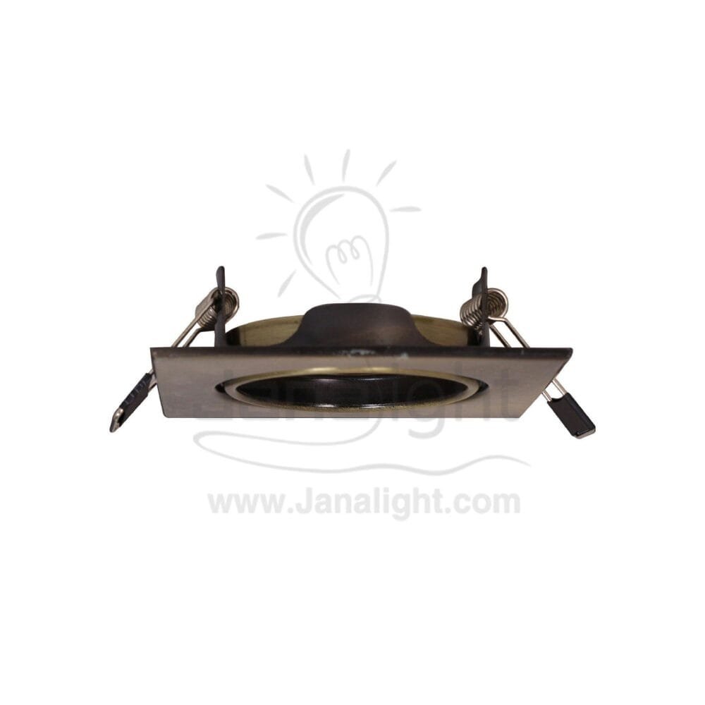 سبوت مربع متحرك 7.5 اكسيدي اصفر pivoting square frame spotlight , 7.5 cm