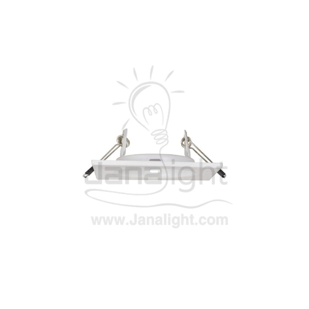 سبوت مربع ثابت 5.5 ابيض fixed square frame spot light, 5.5 cm