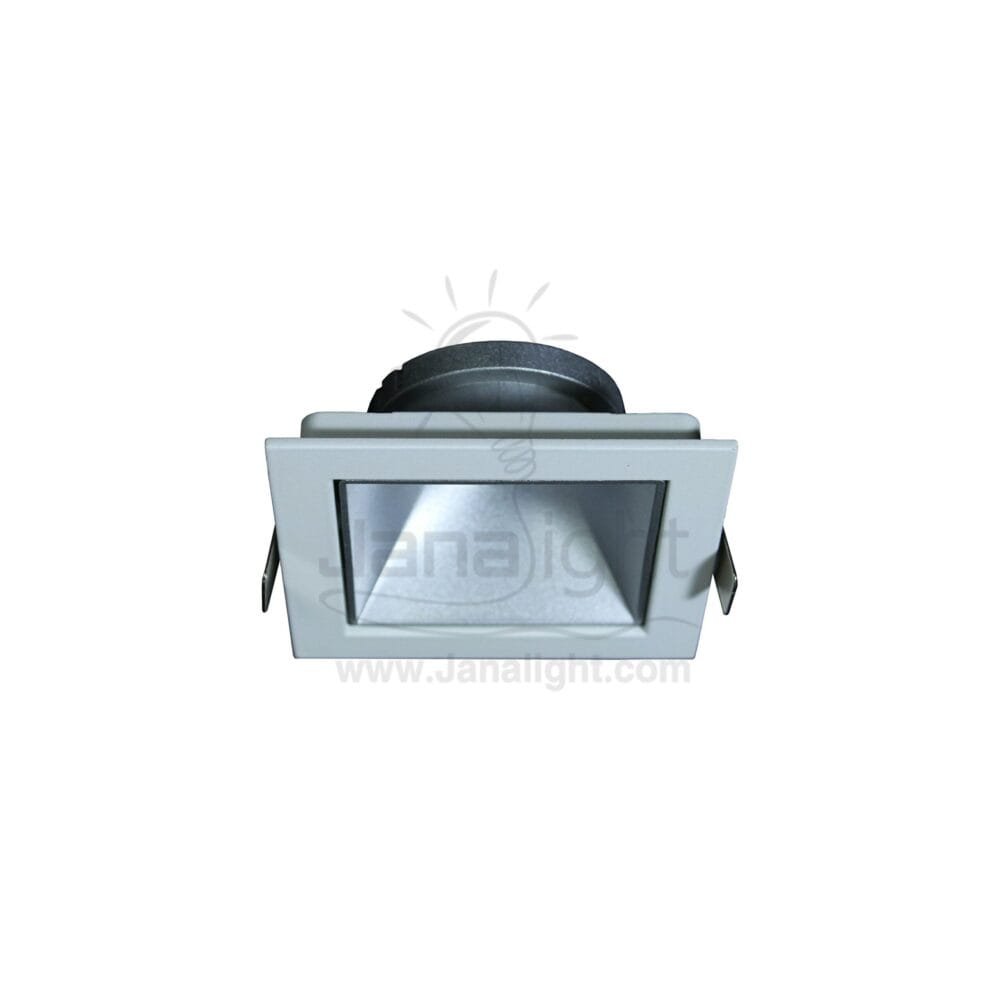 سبوت فارغ 7.5 مربع ابيض فضي مط A 3 Square White/Matt Silver 7,5 SpotLight Frame