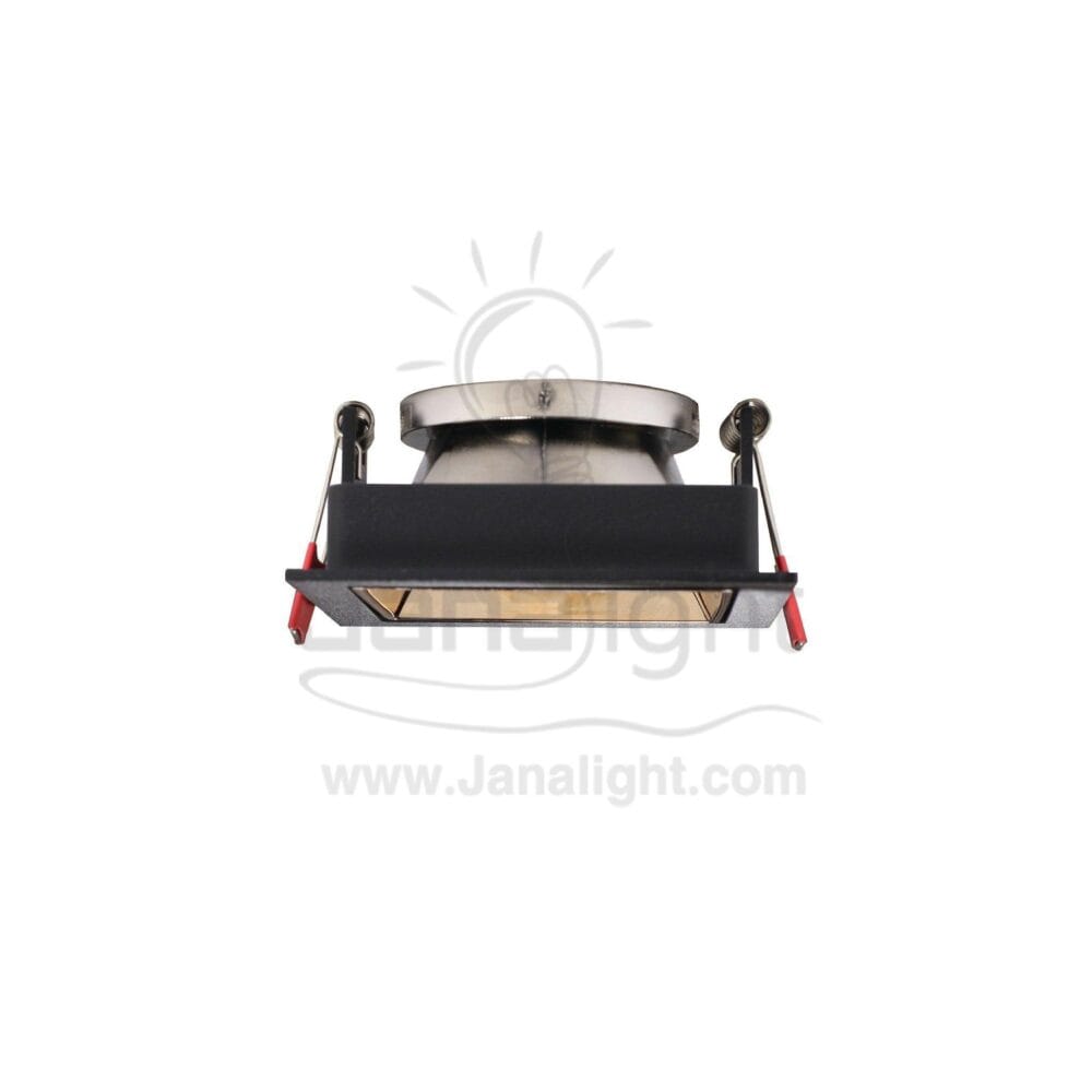 سبوت لايت فارغ 7.5 مربع اسود ذهبي لامع Square Black/Shiny Gold SpotLight Frame