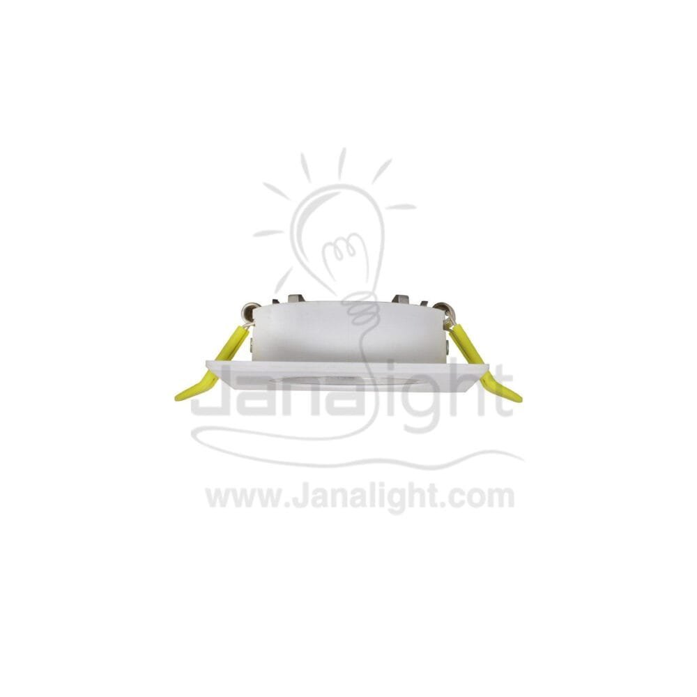سبوت لايت فارغ 7.5 مربع بلاستك ابيض * فضي كونو Square Plastic White/Silver Cono 7,5 SpotLight Frame
