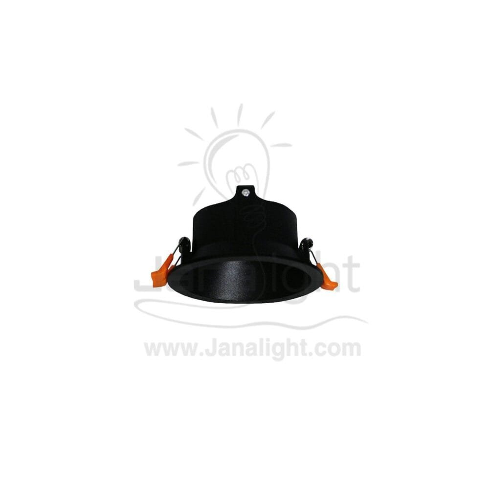 سبوت لايت فارغ مسحوب مدور متحرك اسود R611 Round Black SpotLight