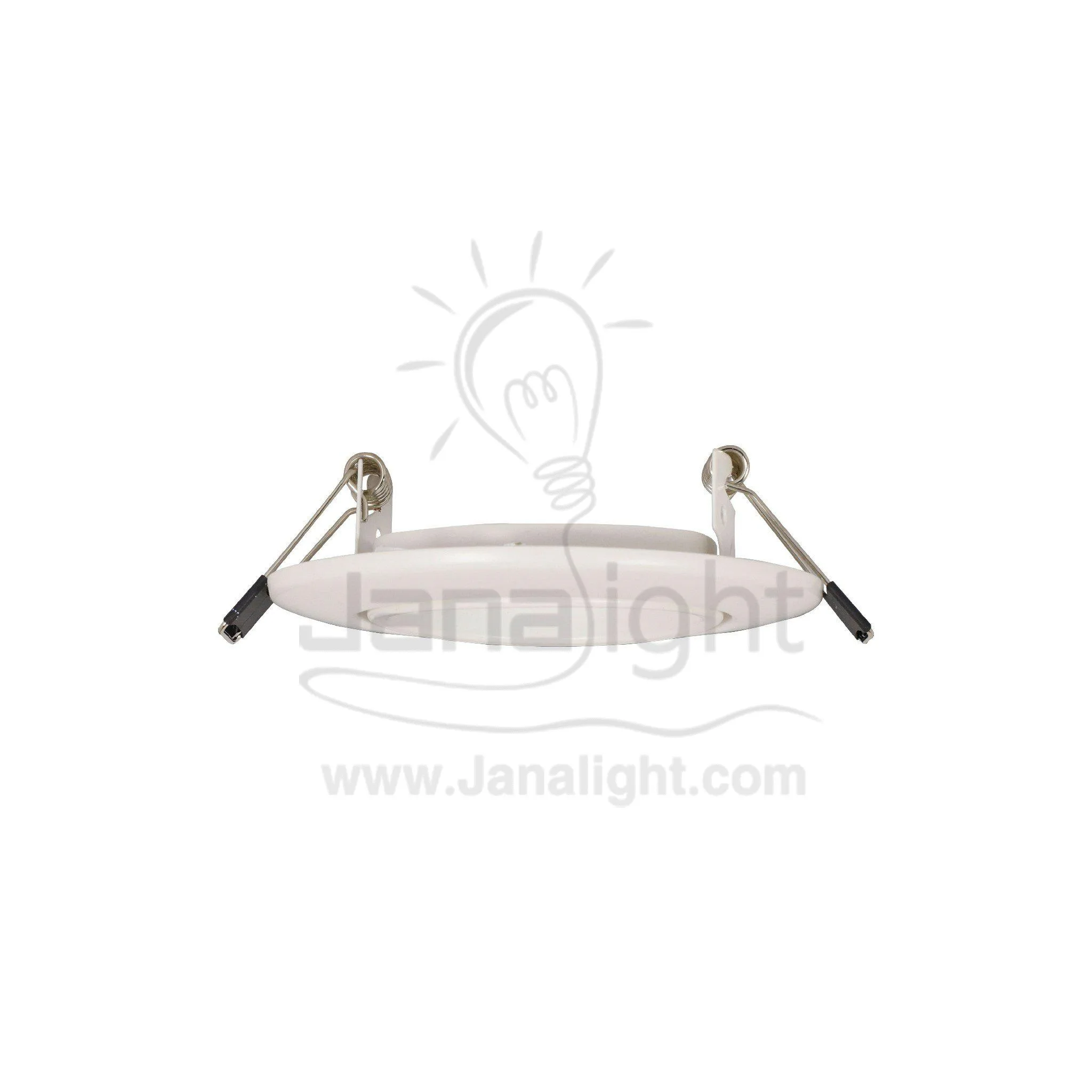 سبوت خفيف متحرك ابيض بدون دواياRecessed Light Moving White