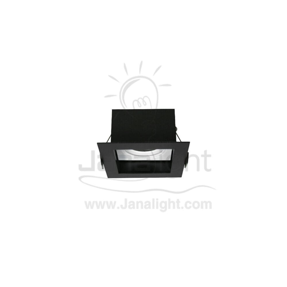 سبوت دايكست مربع 1عين اسود قلب ابيض TEC-6150 slotter square frame black & white downlight