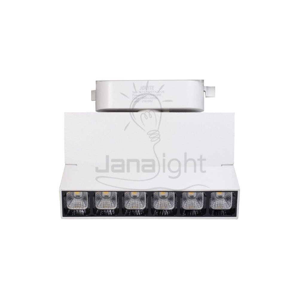 فريم سبوت تراك لينر ابيض كول مستطيل 6وات 6 عدسة STAG01/6 White Cool Rectangle 6 Lenses 6 Watt Linear Track Light Spot