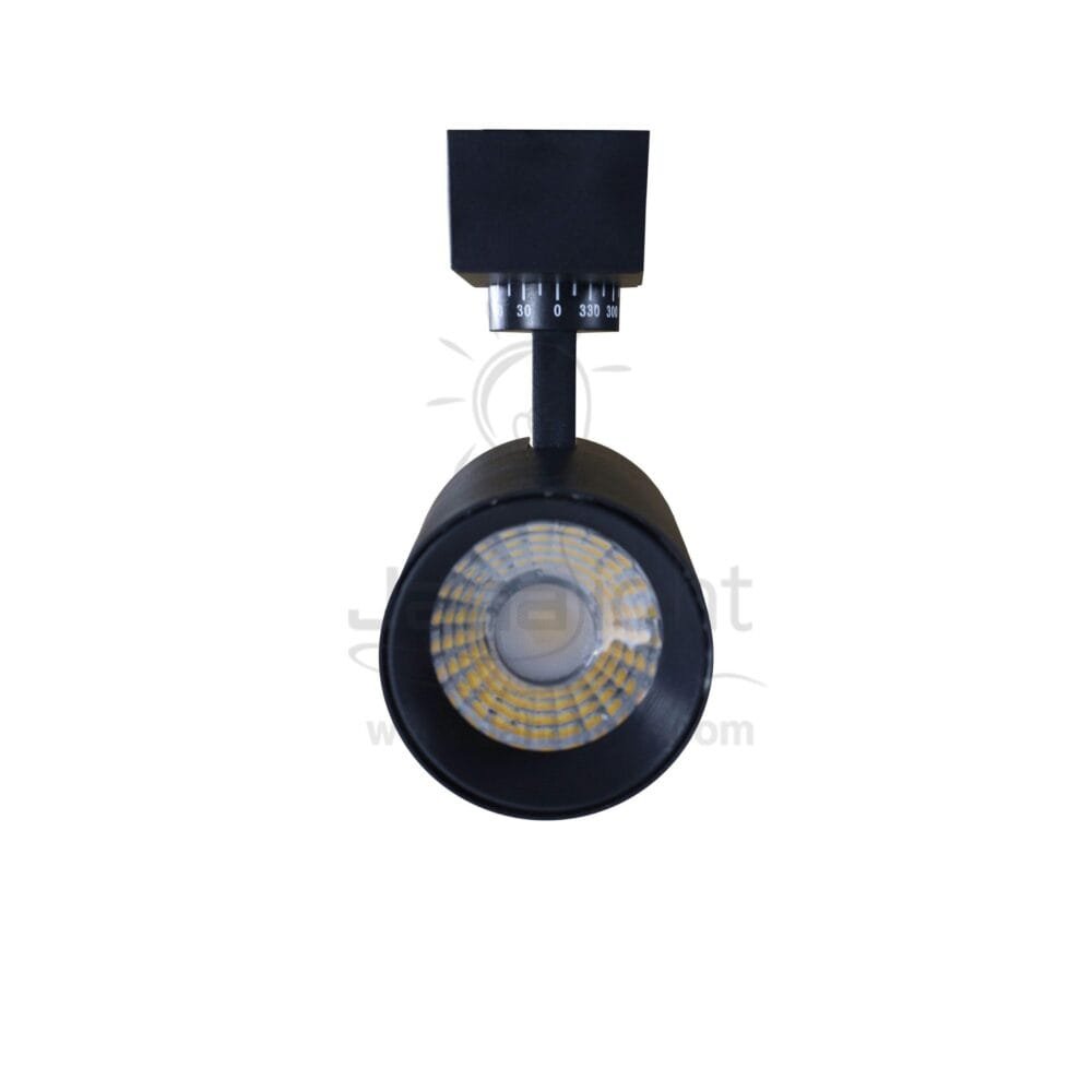 سبوت لايت تراك 20 وات اسود وورم pivoting black led track spot light, 20 watt