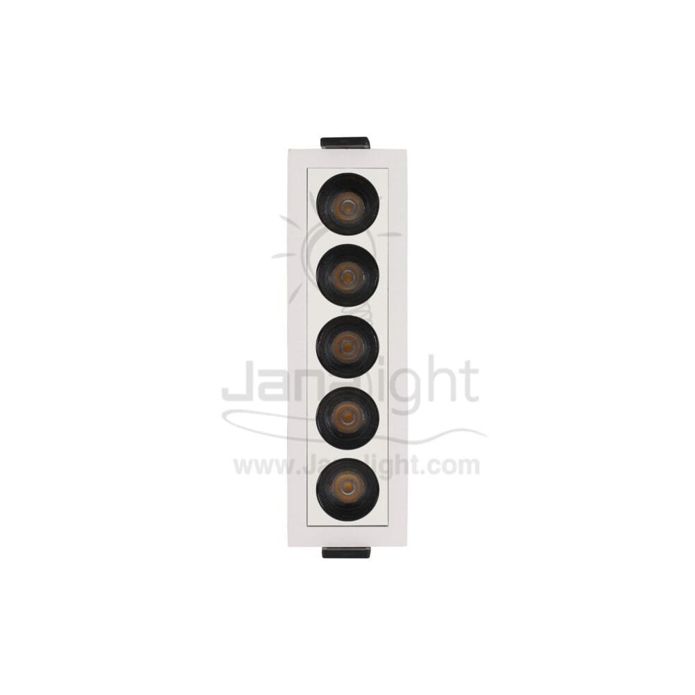 سبوت لينر مستطيل 10وات 5 عدسة وش 15سمx4.5سم ابيض وورم جنى لايت GS-5T linear light 10watt 5 Head white warm