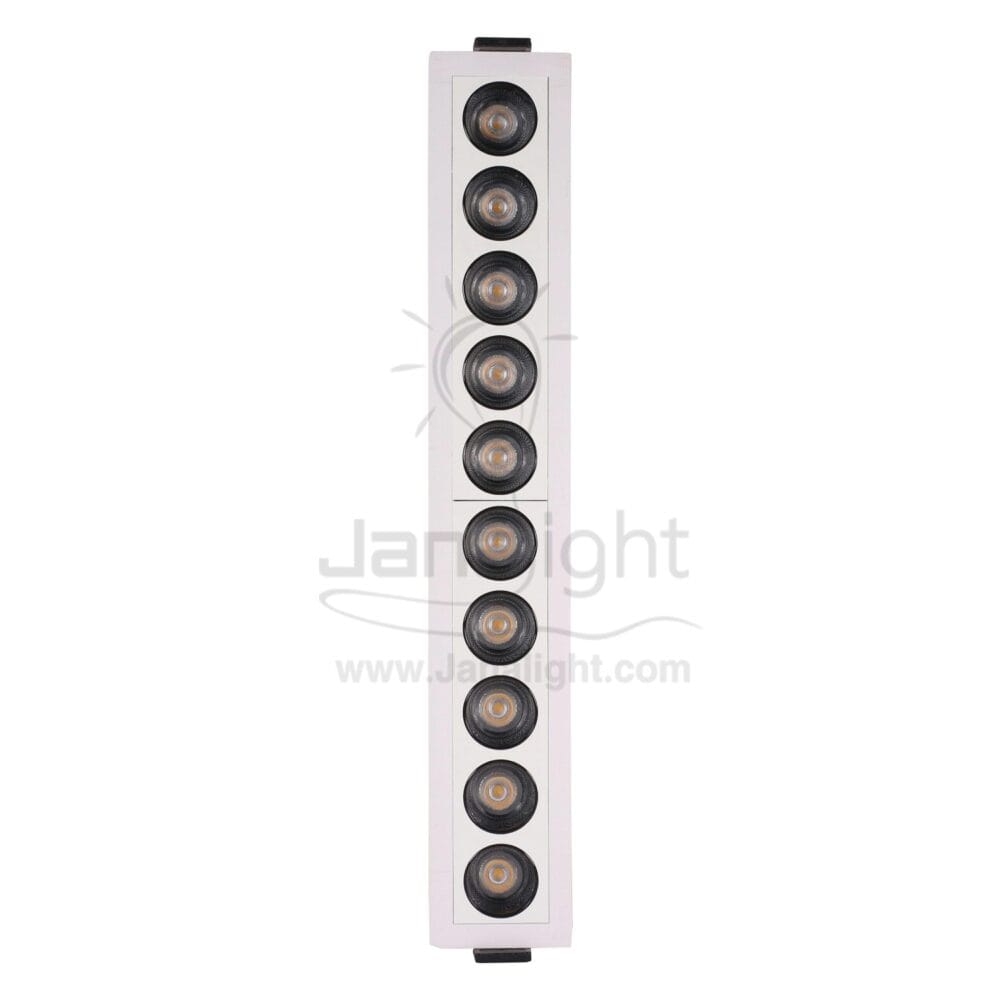 سبوت لينر مستطيل 20وات 10عدسة وش 28سمx4.5سم ابيض وورم جنى لايت GS-10T linear light 10watt 10 Eye white warm