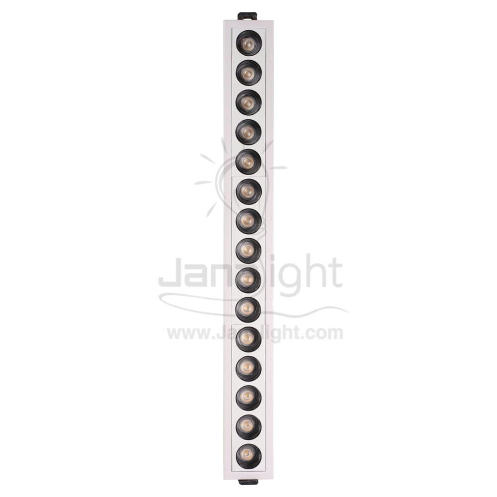 سبوت لينر مستطيل 30وات 15عدسة وش 41.5سمx4.5سم ابيض وورم جنى لايت GS-15T linear light 30watt 15 Eye white warm